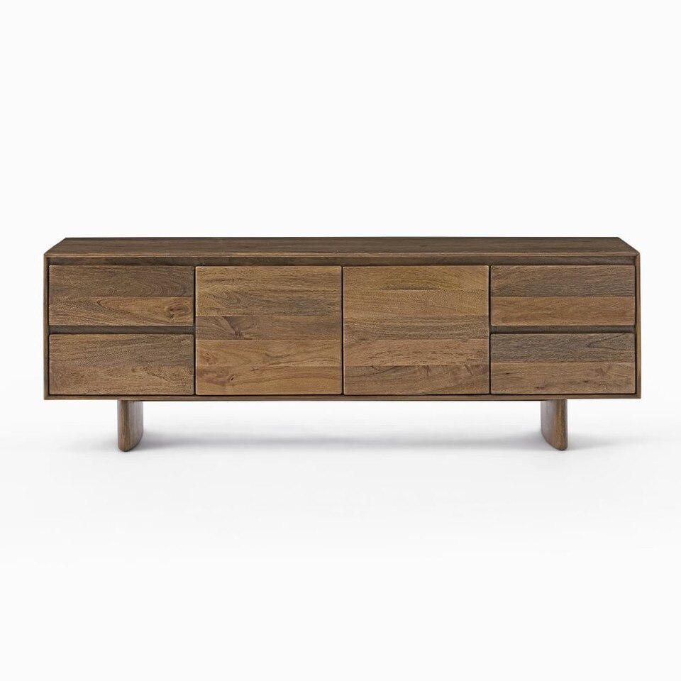 Anton Solid Wood Media Console (173 cm) West Elm Australia